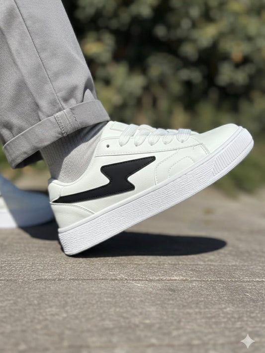 Zapatilla Rayo Blanco y Negro